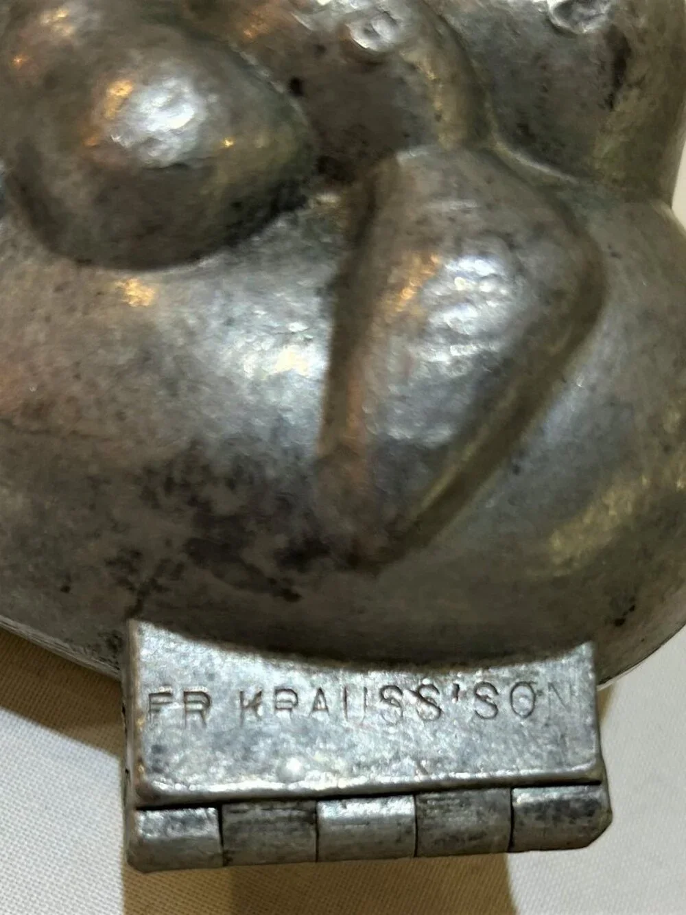 Vintage Krauss & Son Pewter Ice Cream Mold 3